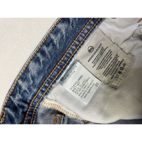 AG Adriano Goldschmied Graduate Straight Denim Jeans Men Size 31 X 32 Blue - Picture 8 of 9